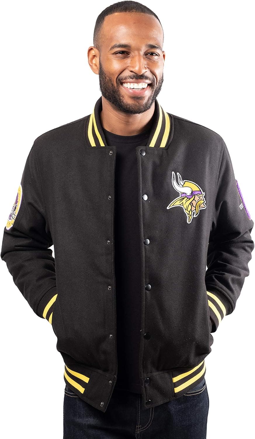 Ultra Game NFL mens Classic Varsity Coaches Jacket