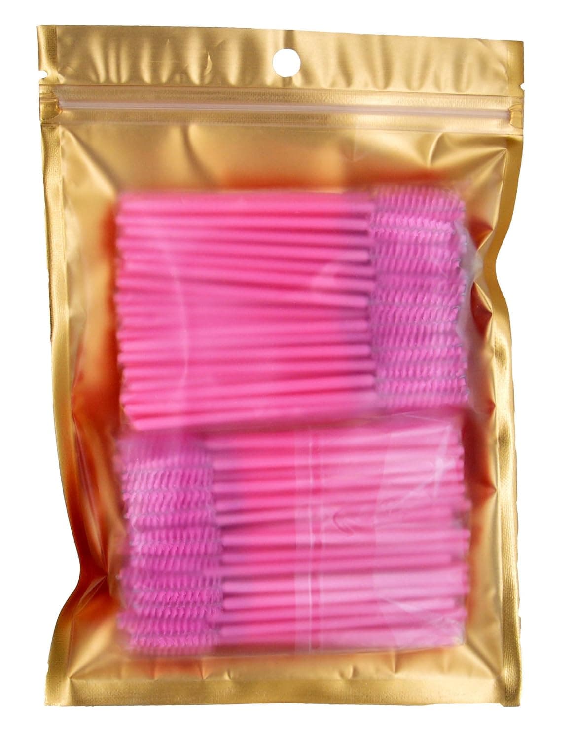 100PCS Lovely Pink Disposable Eyelash Mascara Wands Eyelash Extension Makeup Applicator Brushes by LOGGI