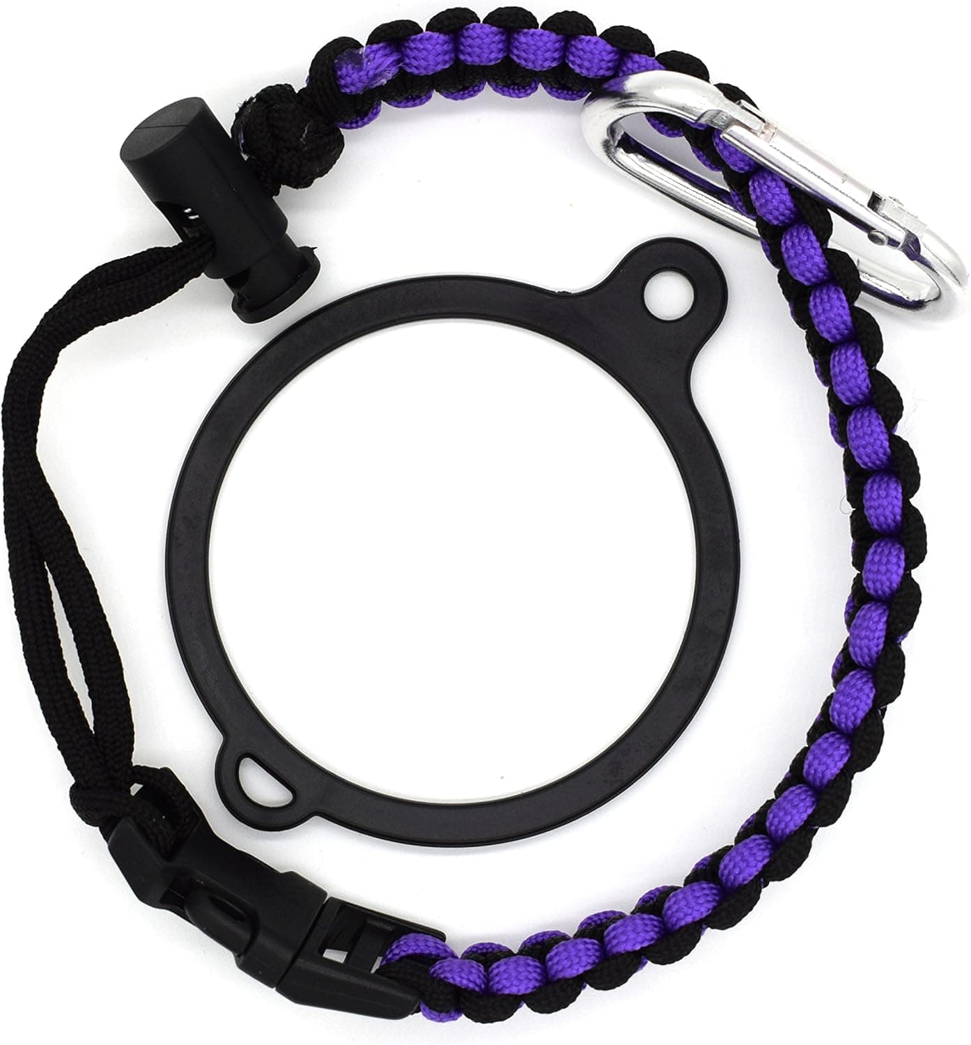 Hydro Flask Handle For Wide Mouth Bottle - Durable Paracord Carrier, Secure Design Accessories, Survival Strap Cord with Security Ring and Carabiner, Premium Quality - iLuiz