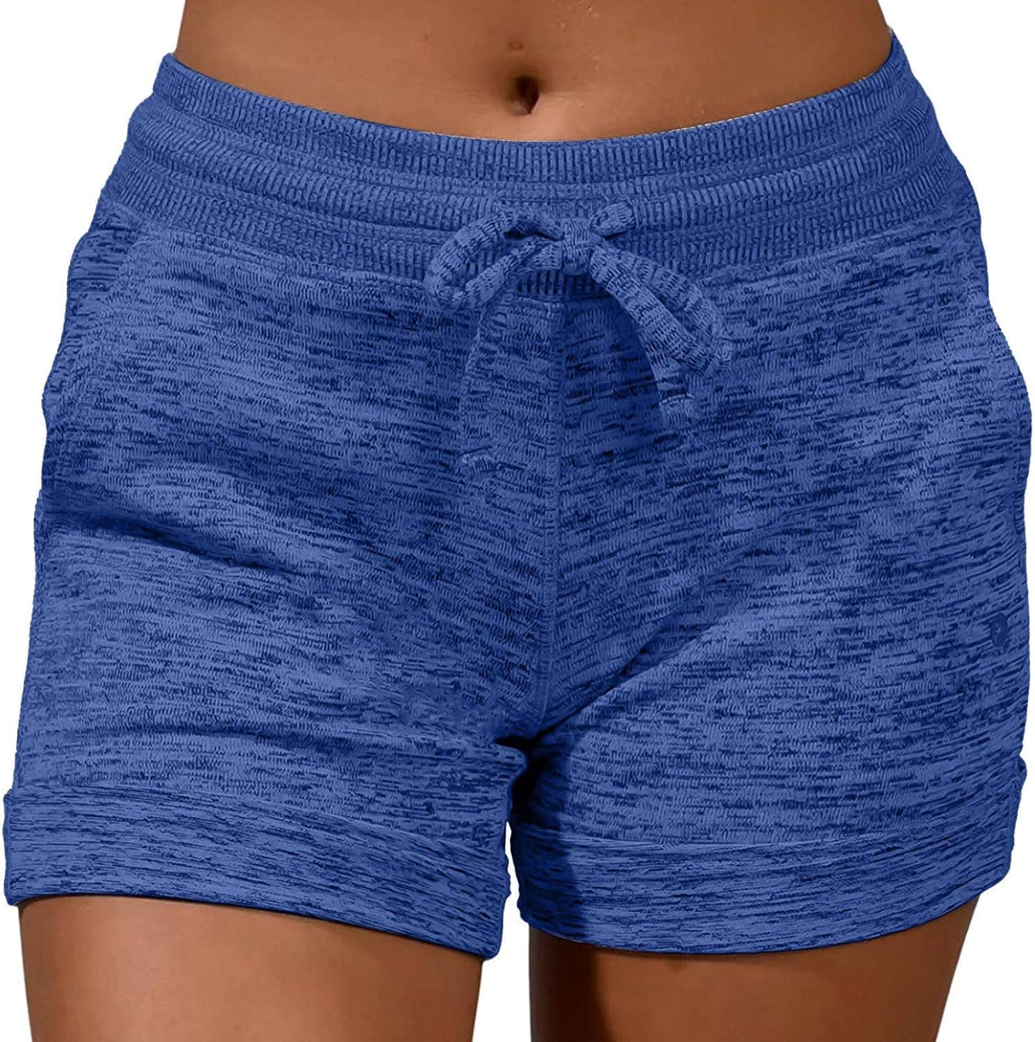 Xinantime Womens Cute Dog Paw Print Sport Short Pants Casual Drawstring Elastic Quick-Dying Daily Yoga Pants with Pocket