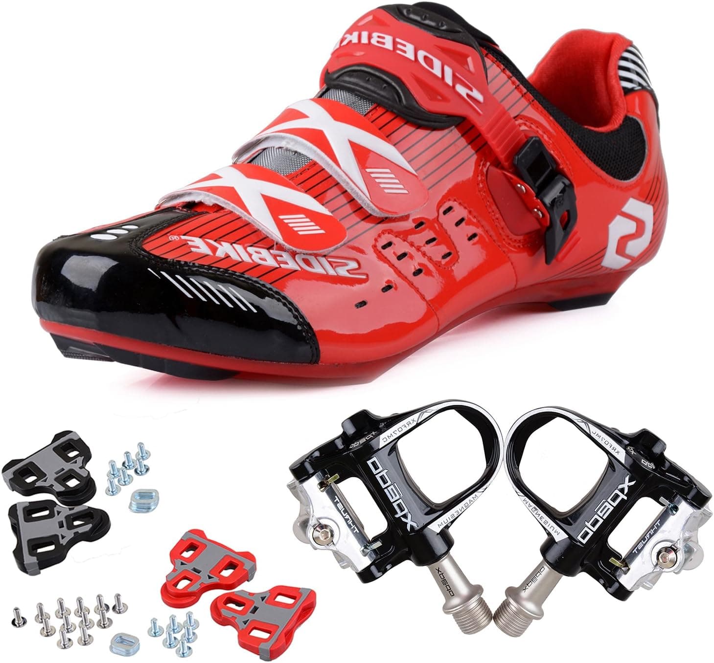 KUKOME Sidebike Road Cycling Shoes & Pedals in Various Sizes and Colors