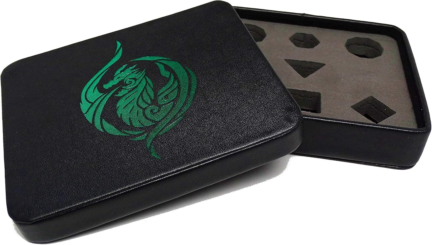 Dice Display and Storage Case - Green Dragon's Breath Design