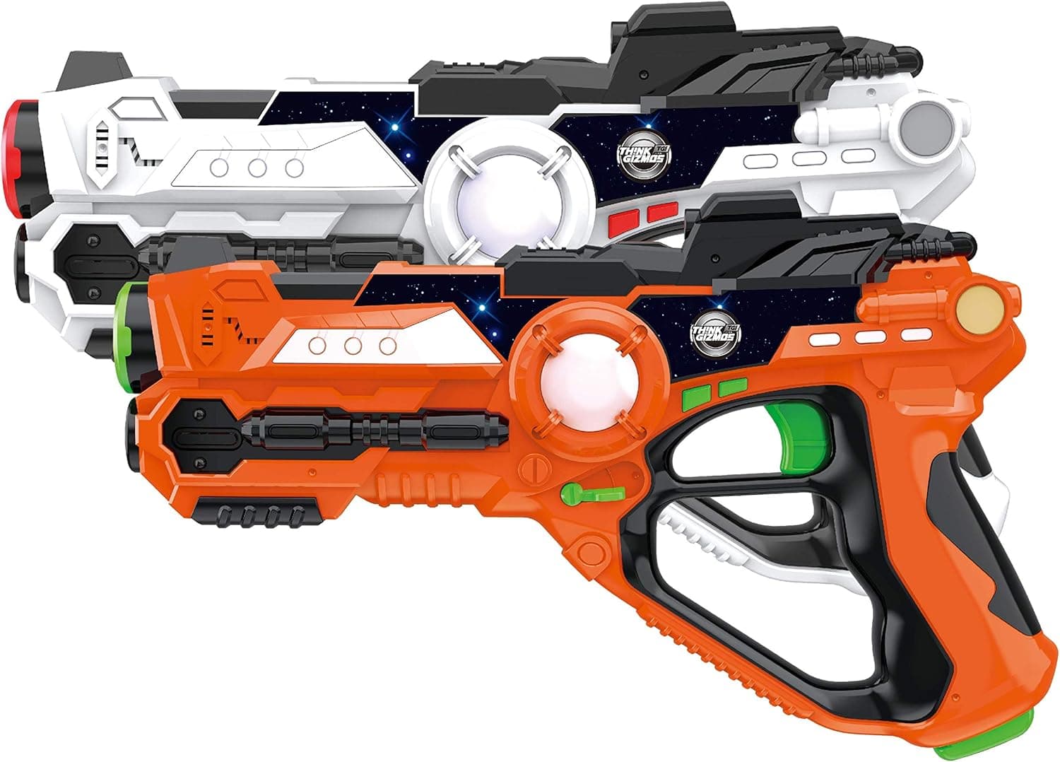 Laser Gun Set for Kids and Adults TG666 – Infrared Laser Tag Game for Boys & Girls (2 Blasters Included) – Cool Blaster Sounds with Optional 4 Team Multiplayer Selection by ThinkGizmos