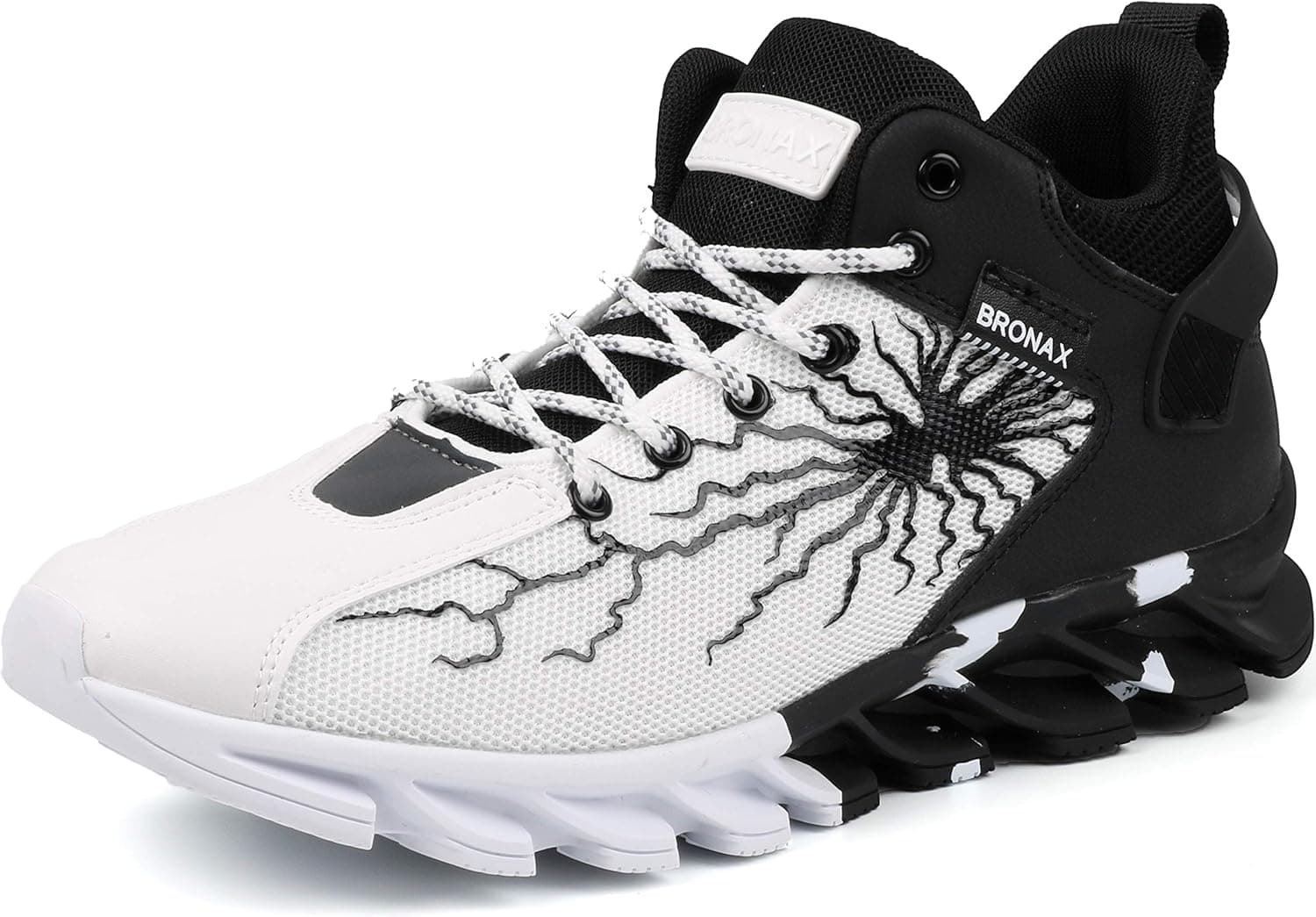 BRONAX Mid Top Tennis Shoes for Men Outdoor Athletics Sneakers