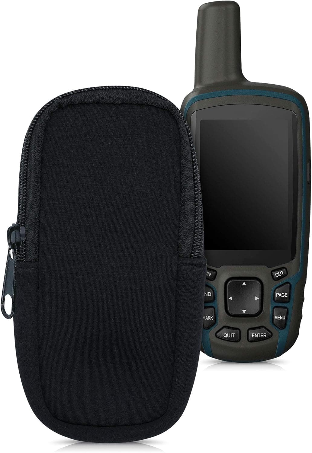 kwmobile Soft Case Compatible with Garmin GPSMAP 64sx / 64x - Protective Pouch for Handheld GPS - Black