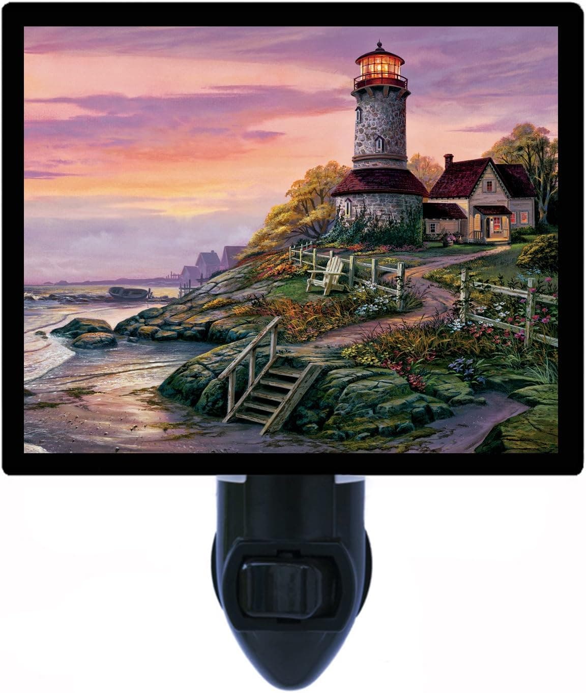 Lighthouse Night Light, Smooth Sailing, Landscape