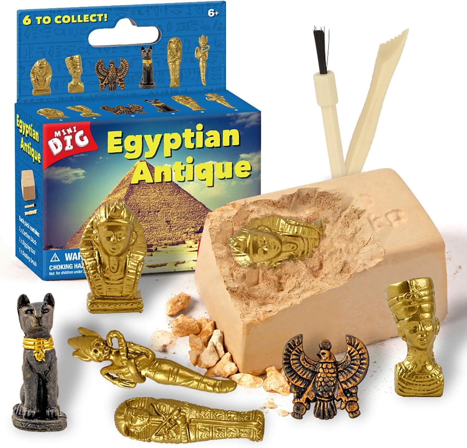 XX Excavation Dig Kit for Kids Egyptian Mummy Toy 6 Styles to Collect