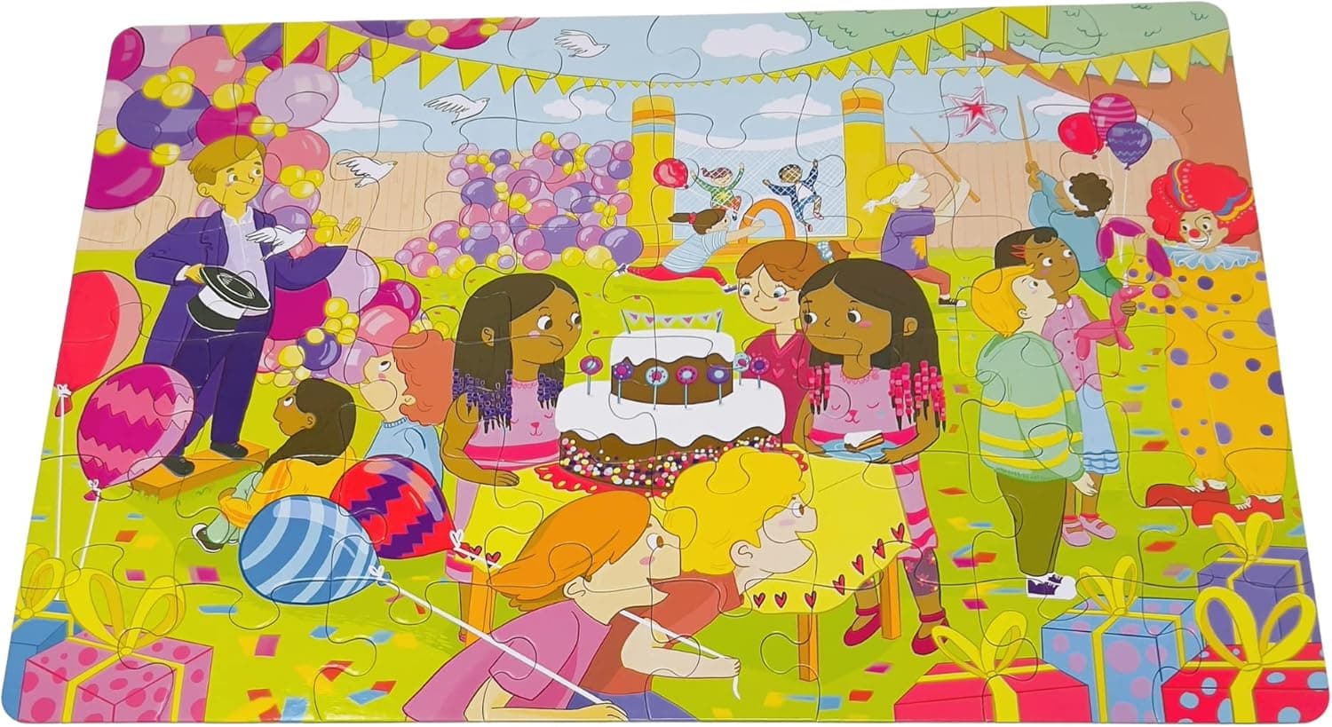 Upbounders: Birthday Balloons -48 pc Jumbo Puzzle For Girls, Boys (Multicultural)