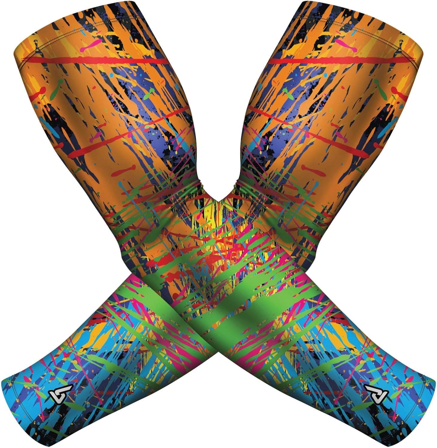 B-Driven Sports Cooling Compression Sun Sleeves For Arms - upf 50+ Protection - Golf, Football, Baseball, Basketball, Cycling