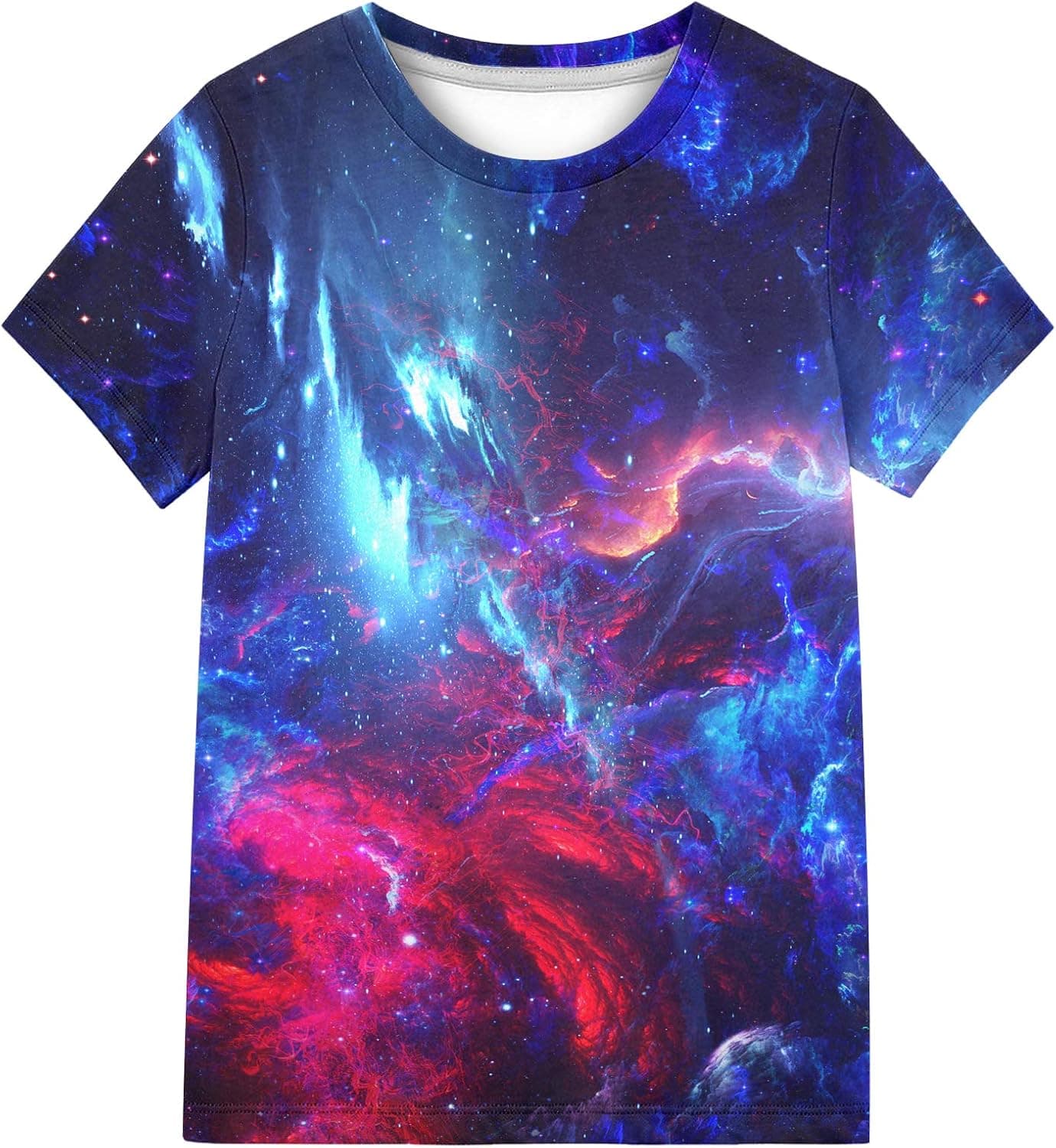 Kayolece Kid Colorful Shirts 3D Unisex Graphic Printed T-Shirts for Boys and Girls 6-16 Years