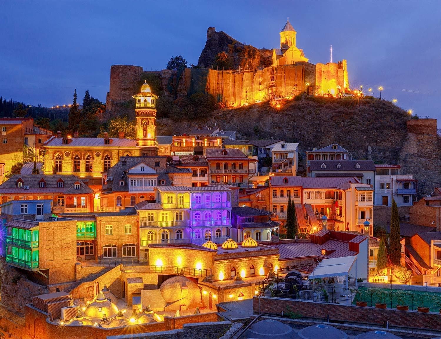 Rocorose 1000 Piece Jigsaw Puzzle Tbilisi City Floor Puzzle for Kids Adult