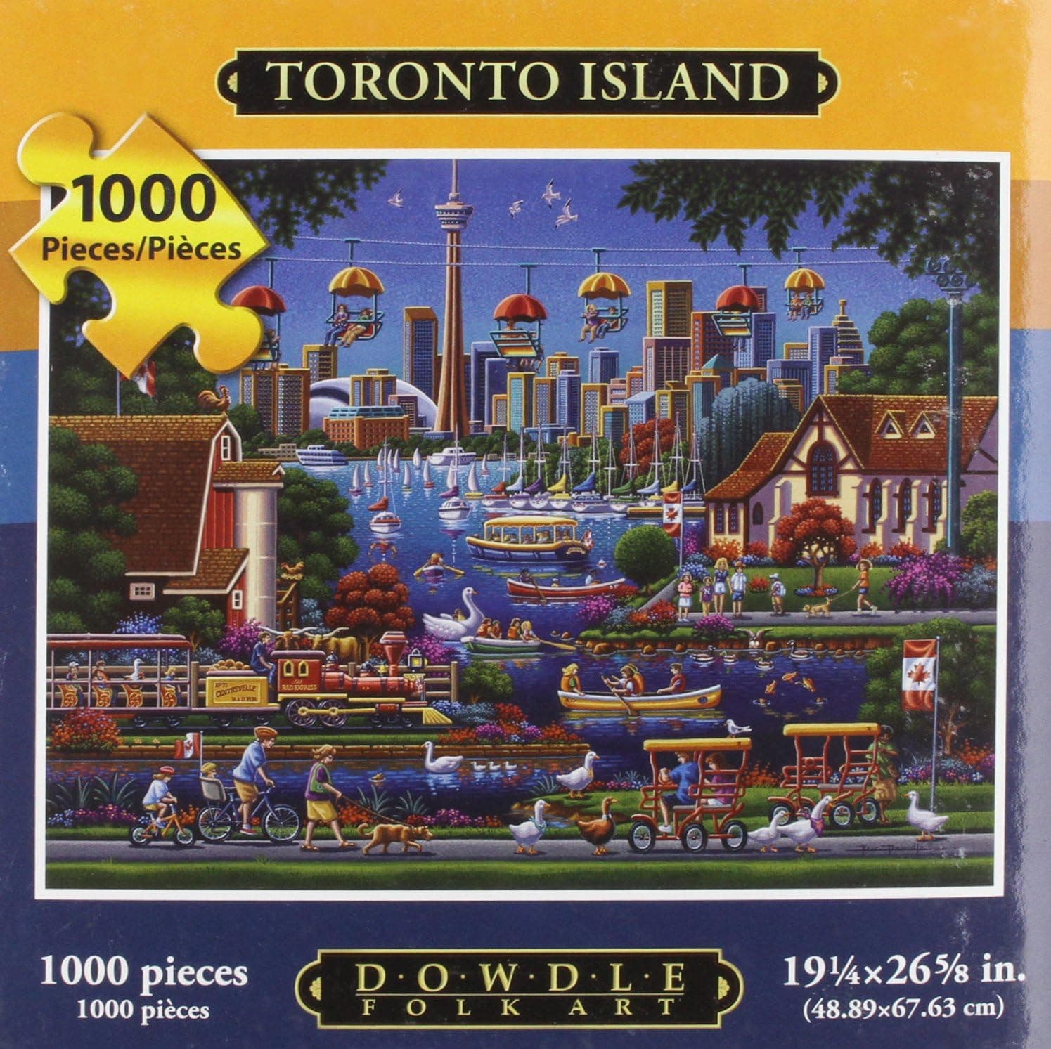 Dowdle Folk Art Toronto Island Jigsaw Puzzle