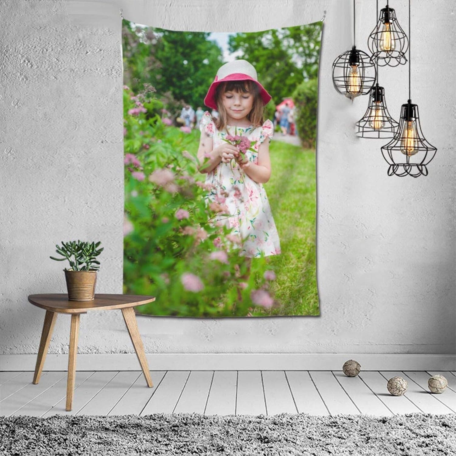 EAQ Custom Tapestry Customized Your Own Tapestry from Photo Customize Wall Tapestries Home Decorative Hanging Art for Wedding, Family, Memorial Gift