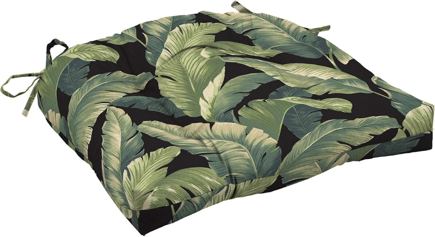 Arden Selections Onyx Cebu Outdoor Wicker Seat Cushion 2-Pack - 18 in L x 20 in W x 5 in H
