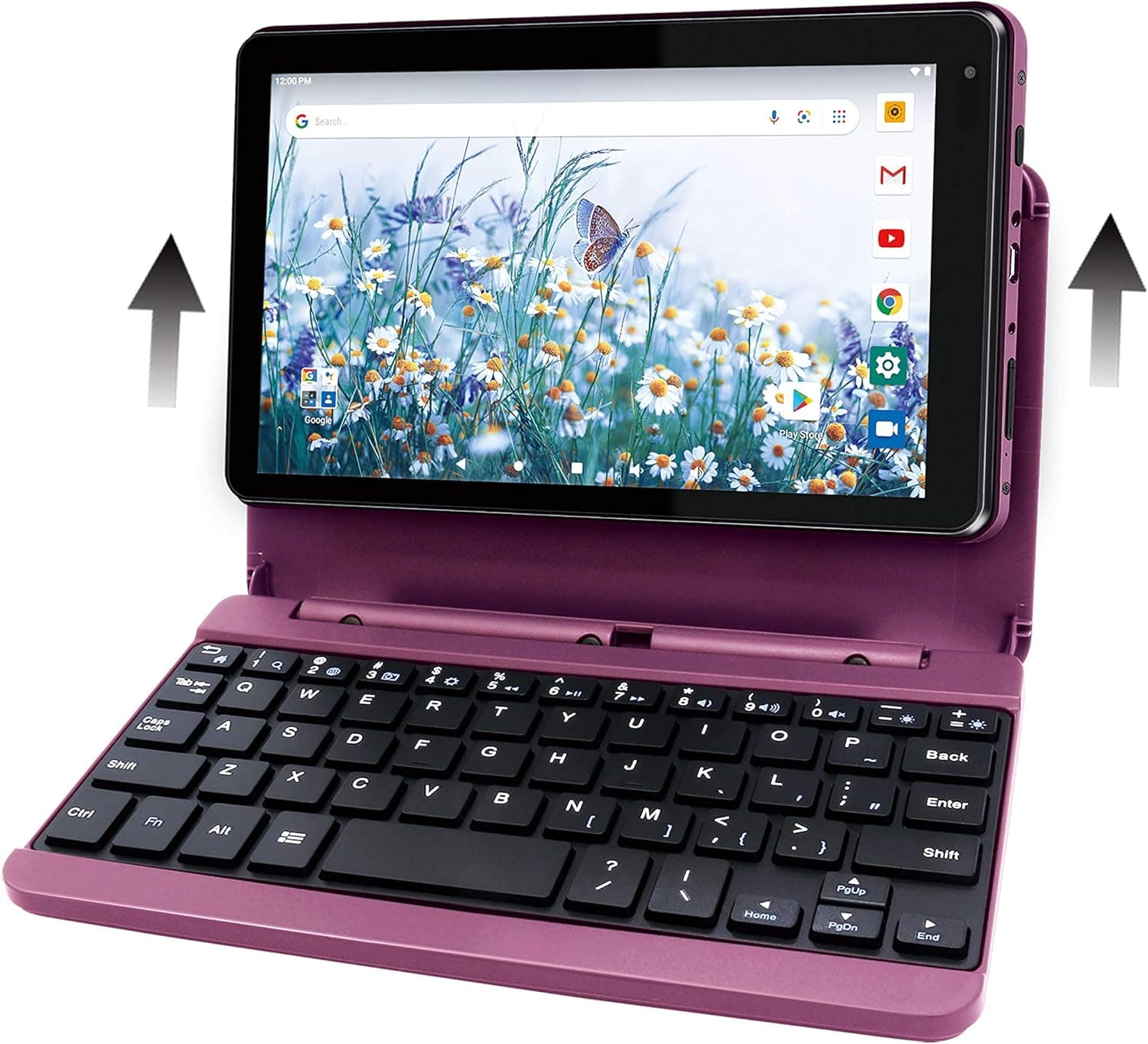 RCA Voyager Pro+ [RCT6876Q22K00] 7 Inches 2GB RAM 16GB Storage with Keyboard Case Tablet Android 10 (Go Edition) (Burgundy)