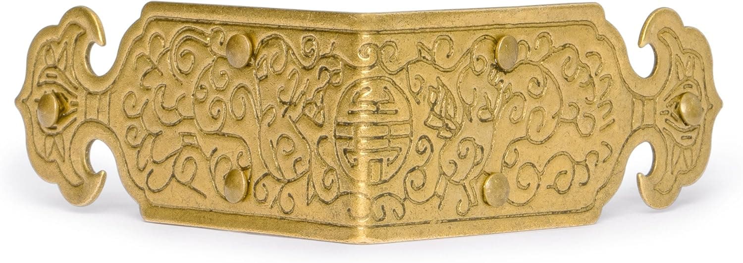 Hardware Philosophy Arrowhead Brass Box and Frame Corner Hardware 2" - Set of 2
