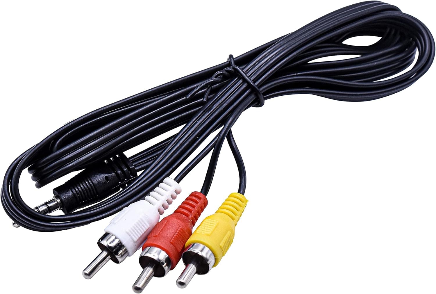 HQRP AV Audio Video Cable/Cord Compatible with JVC GR-DF450US GR-DF470US GR-DF550US GZ-MG20US GZ-MG21US GZ-MG230US Camcorder