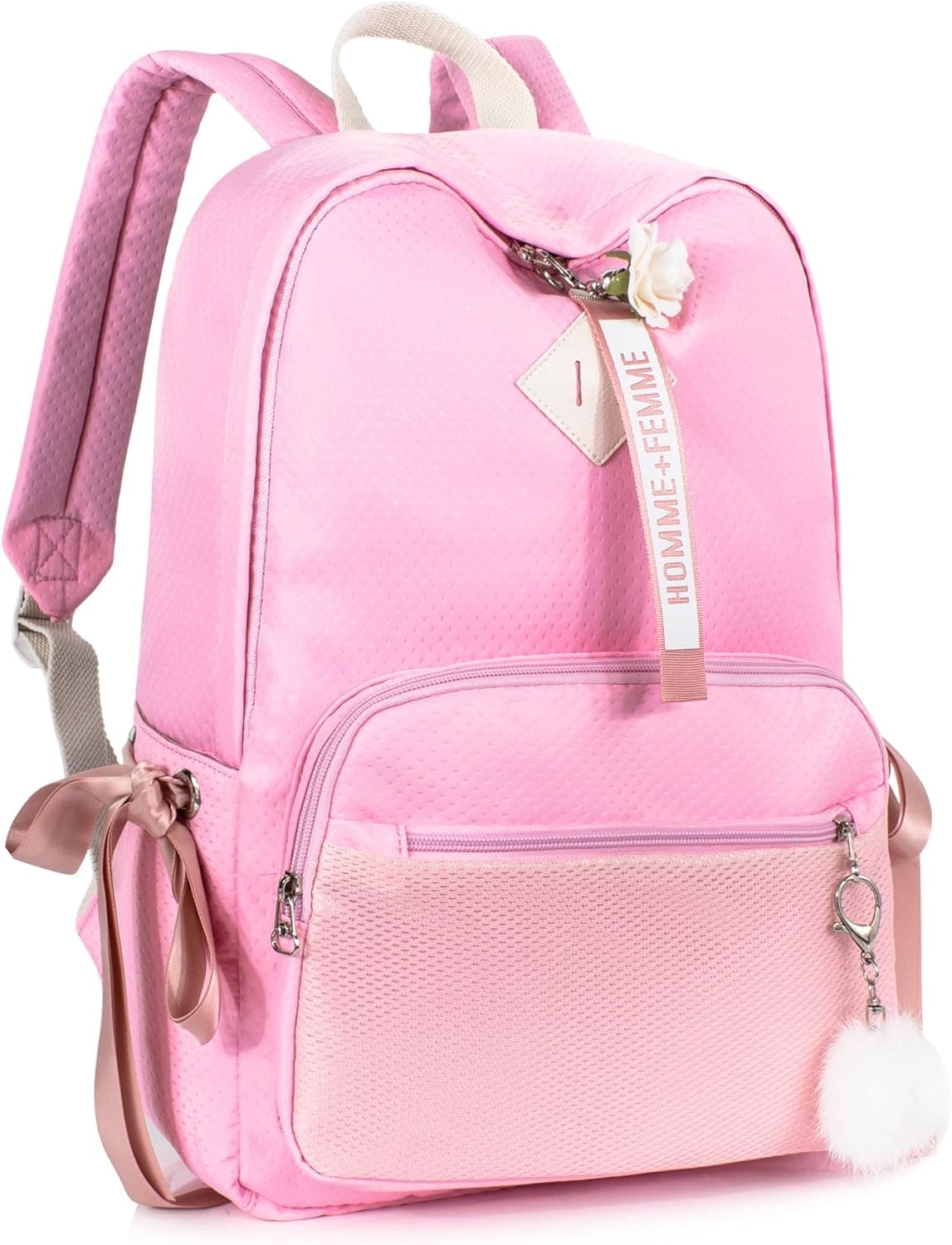 Leaper Backpack for Women Cute Small Backpack Purse Lightweight Daypack Pink