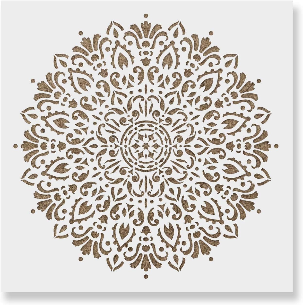 Harmony Mandala Stencil Template - Reusable Stencil for Painting Mandala Designs