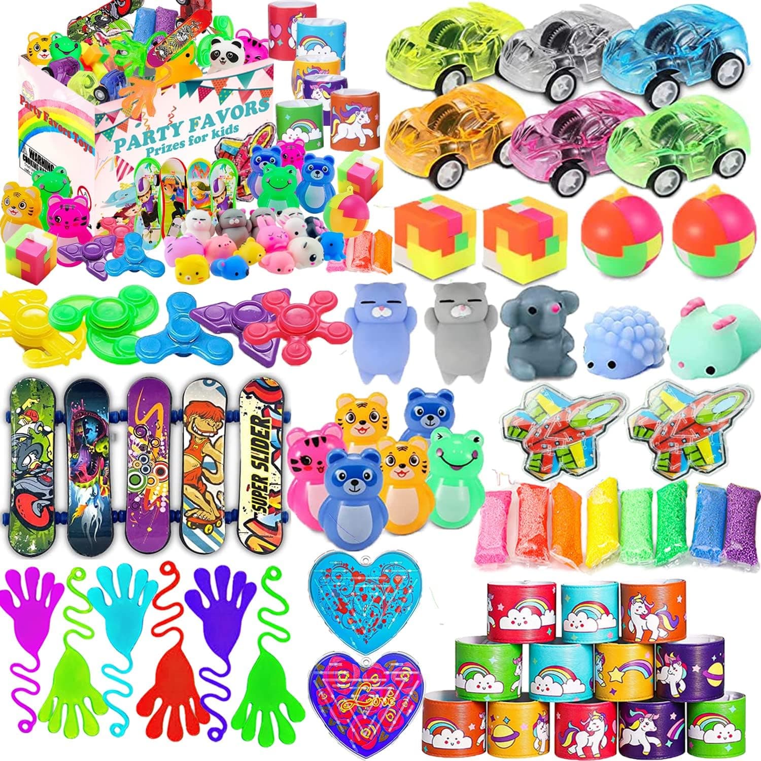 48 Pcs Party Favors for Kids 4-8, Birthday Gift Toys, Pinata Goodie Bag Stuffers, Treasure Box Toys, Carnival Prizes, Kids Classroom Rewards, Goodie Bags Filler for Boys and Girls 8-12