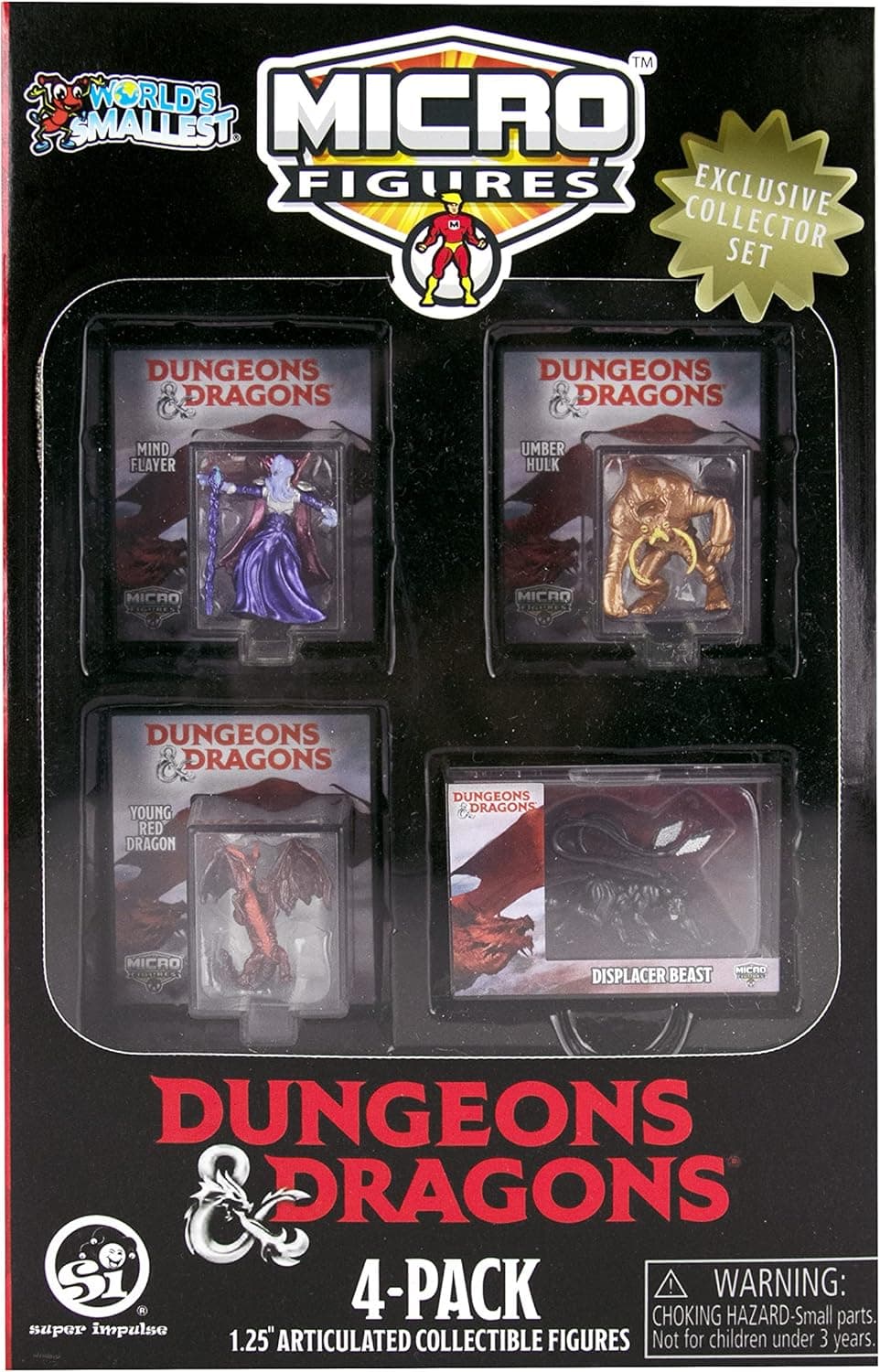 Worlds Smallest Dungeons & Dragons 1.25" Micro Figures Collectors Set