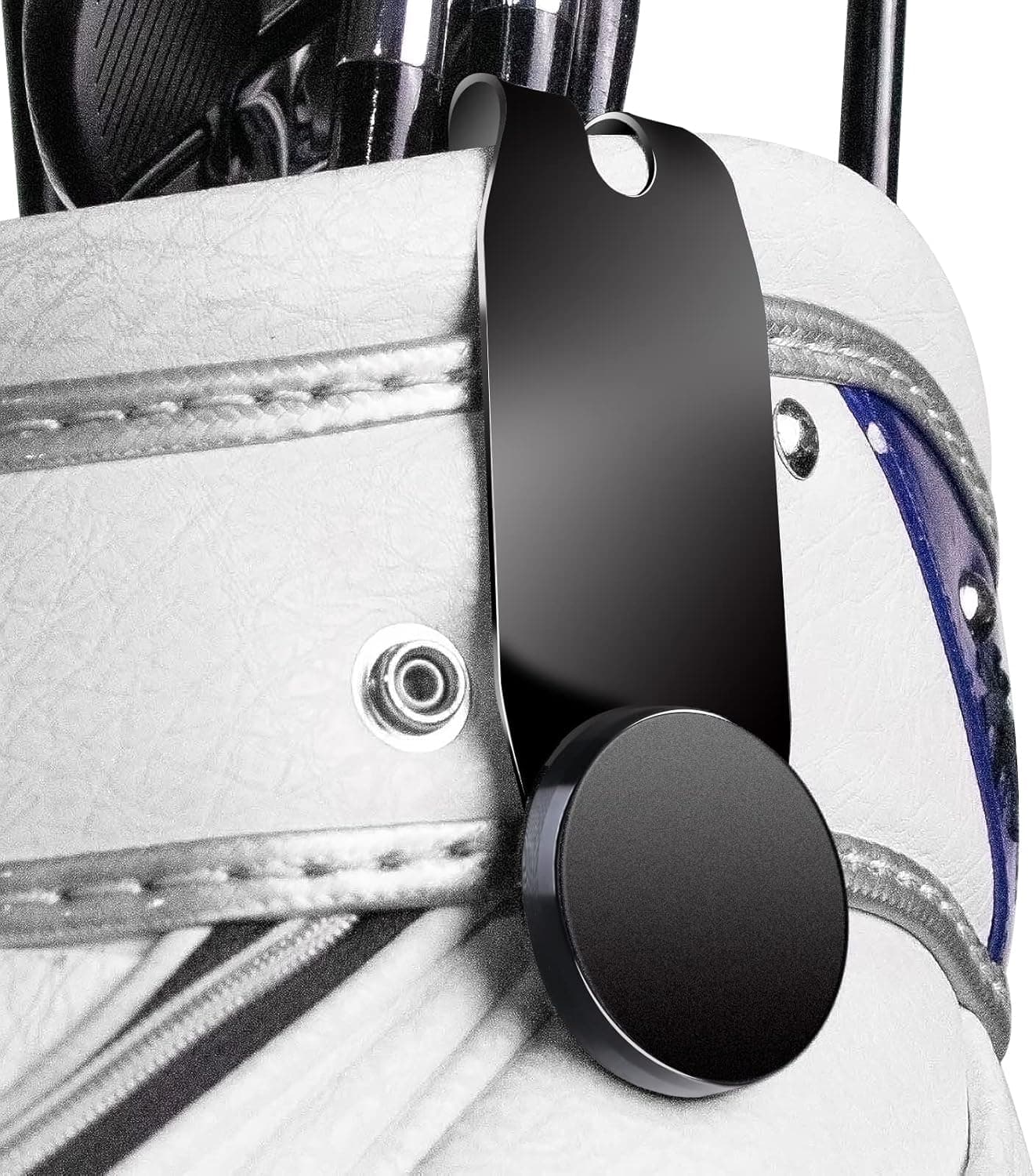 LZFAN Golf Bag Accessories Magnetic Metal Landing Pad, Golf Accessories for Men Golf Rangefinder Magnetic Strap Clip Anti-Slip, Magnetic Golf Towel with Metal Clips Use of Iron Golf Gear