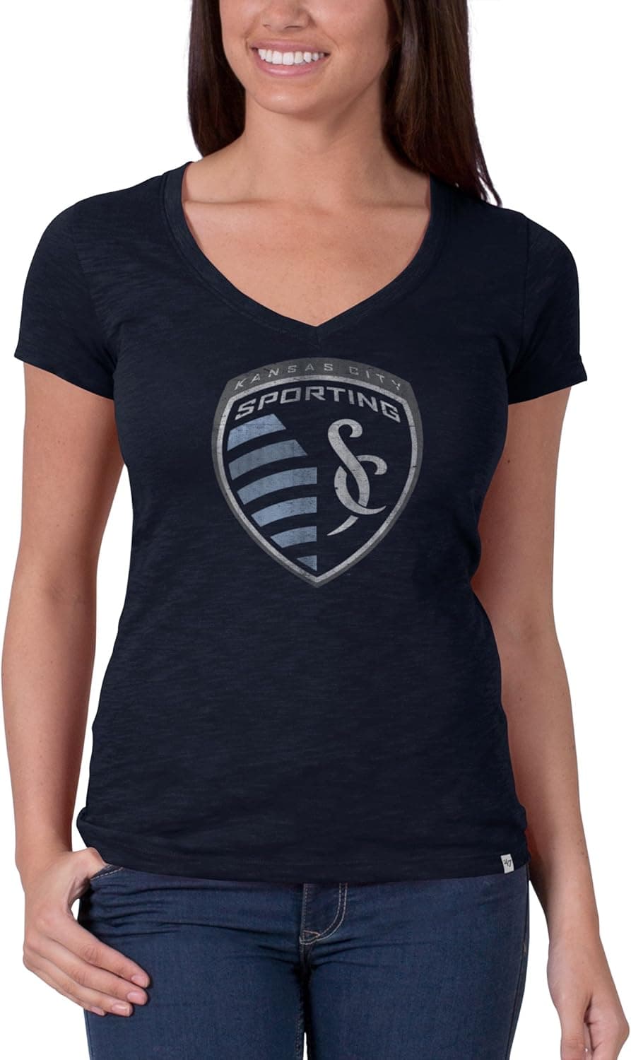 MLS '47 Brand Women's V-Neck Scrum Tee