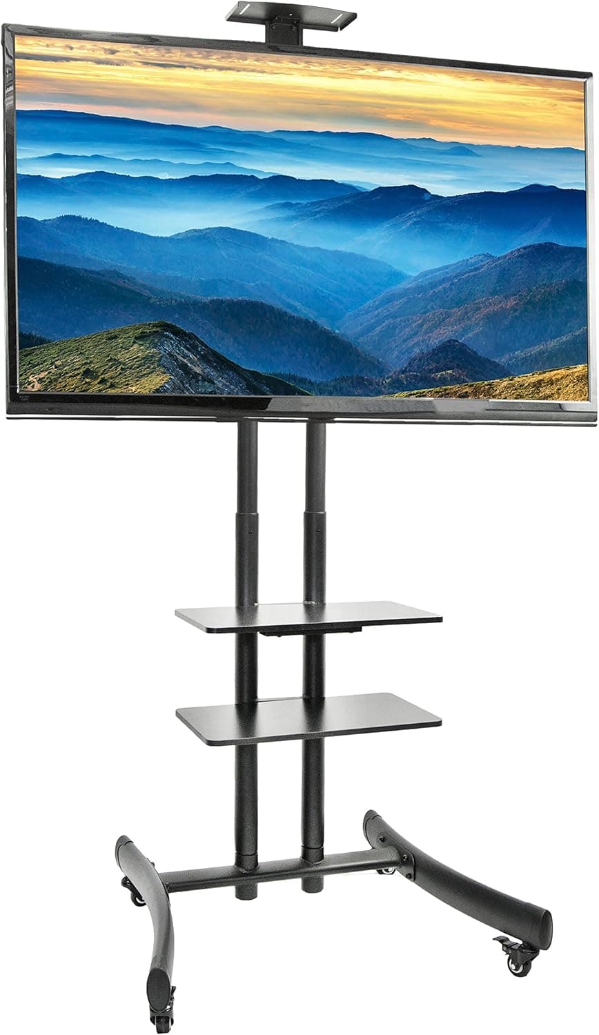 VIVO TV Cart for LCD LED Plasma Flat Panel Stand Mount w/Mobile Wheels fits 30" to 70" Screens (STAND-TV06G)