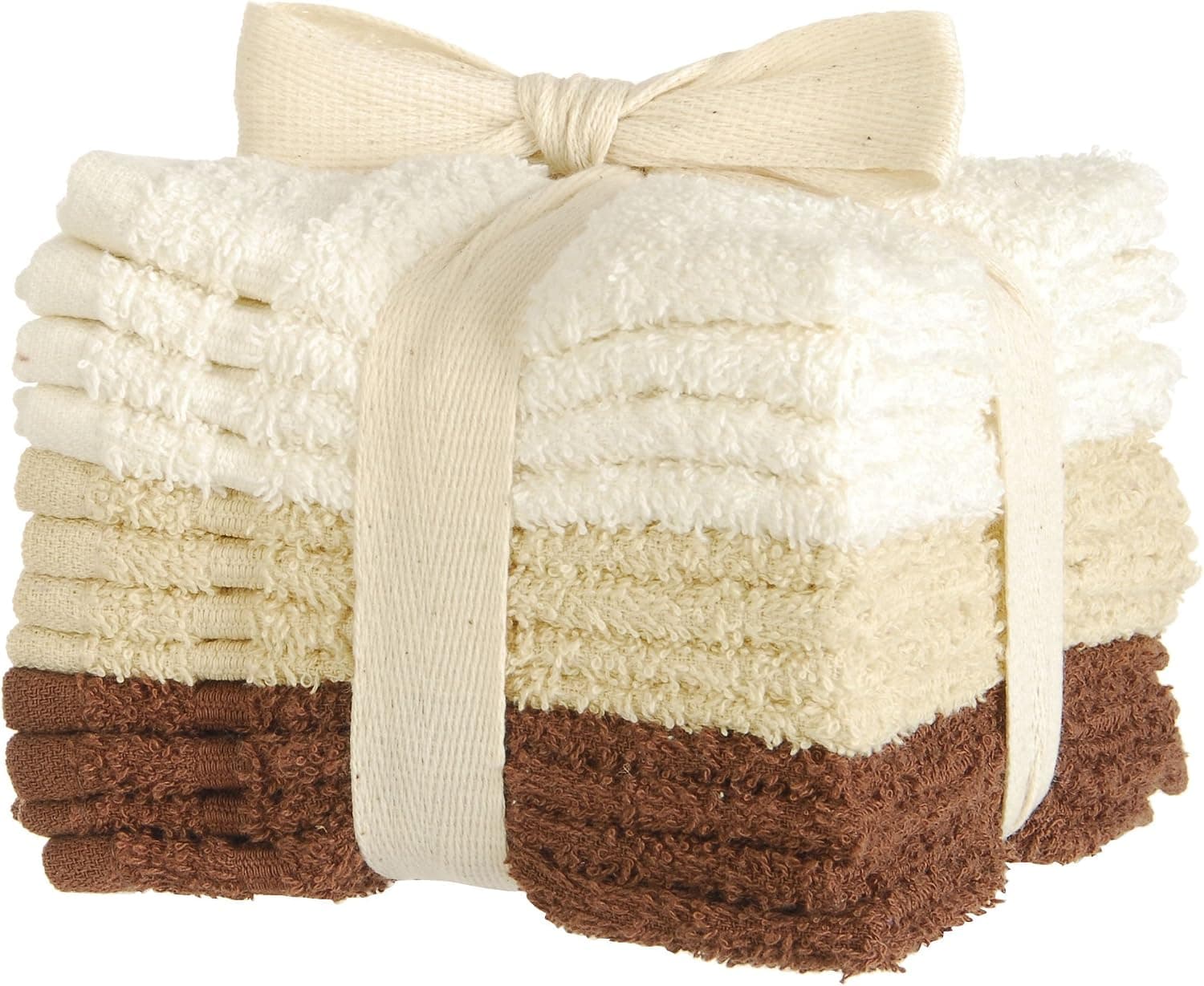 Palm Island Home 12x2212;pk. Washcloth Set NEUTRAL