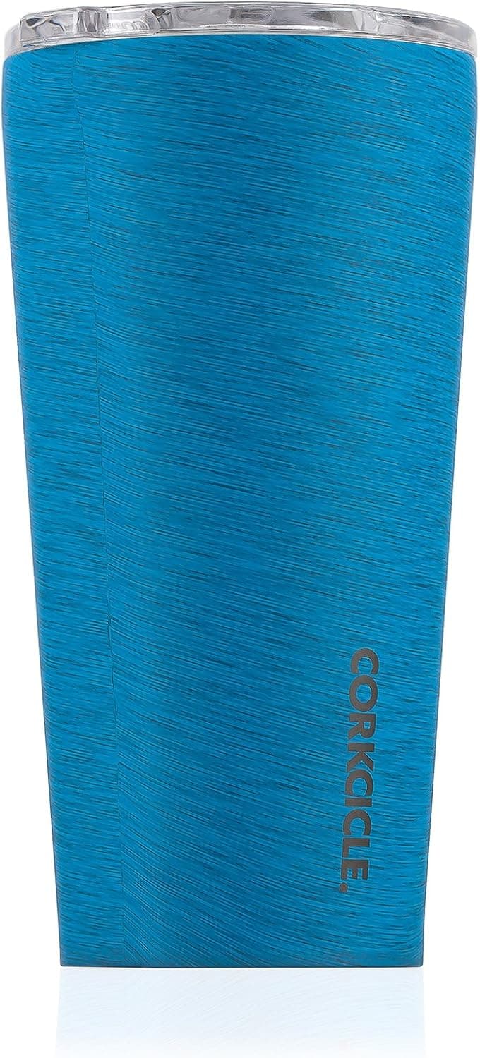 Corkcicle Tumbler Collection-Triple Insulated Stainless Steel Travel Mug, Heathered Navy, 16 oz