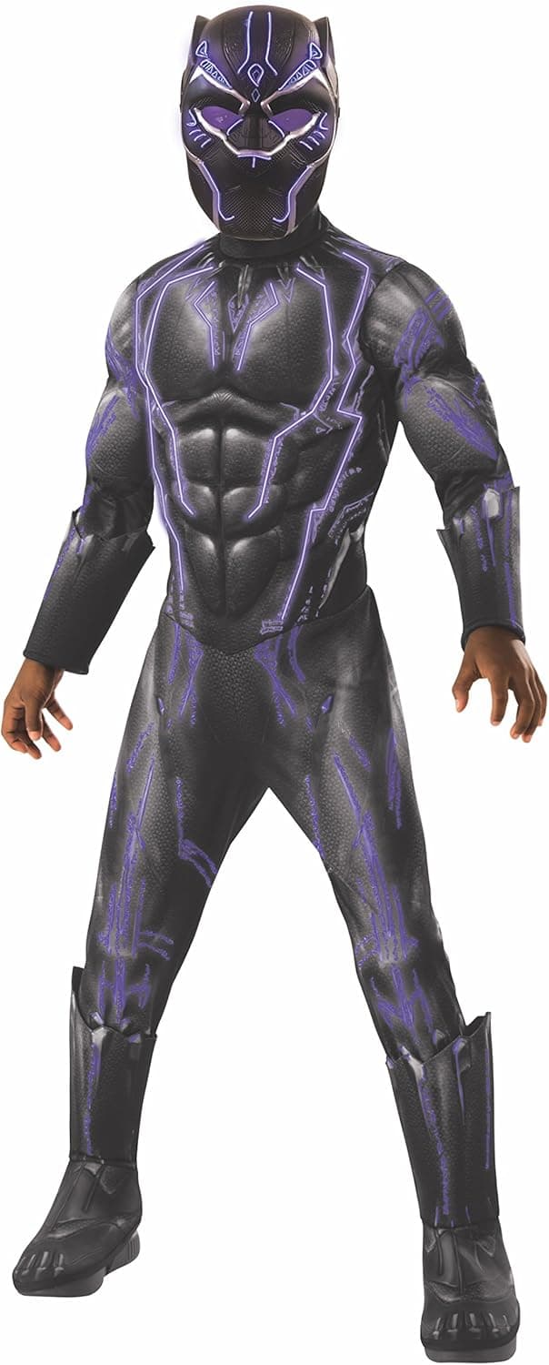 Rubie's Boys Black Panther Super Deluxe Light up Battle Costume