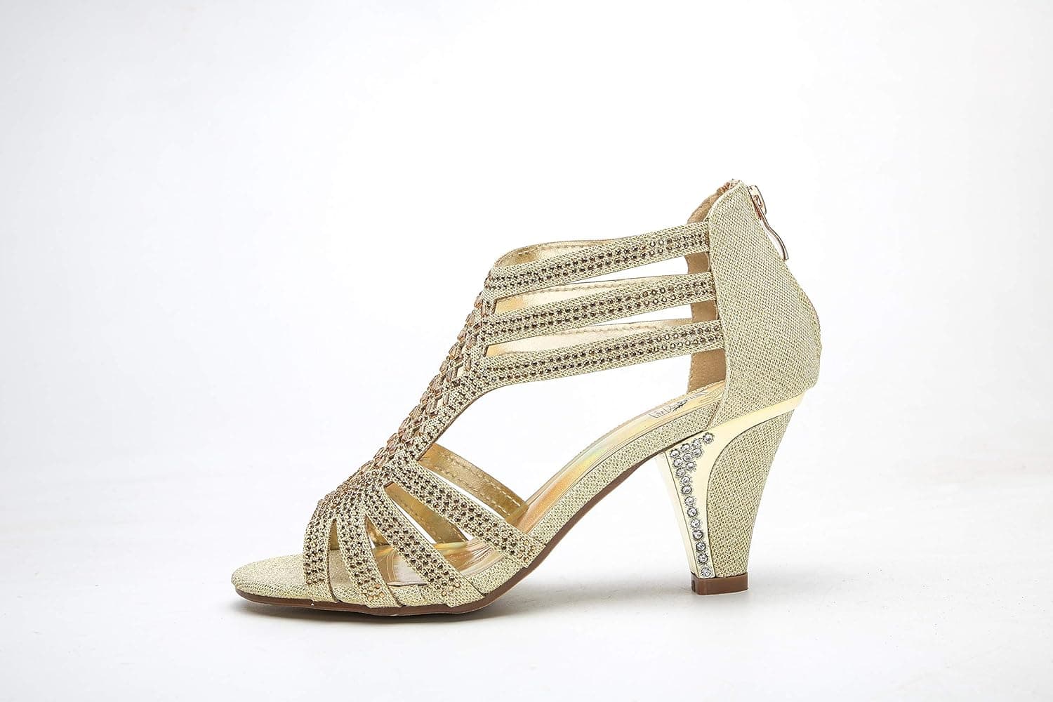 Ashley AWomen's Evening Rhinestone Lexie Crystal Dress Heeled Sandals (A-KIMI-27)