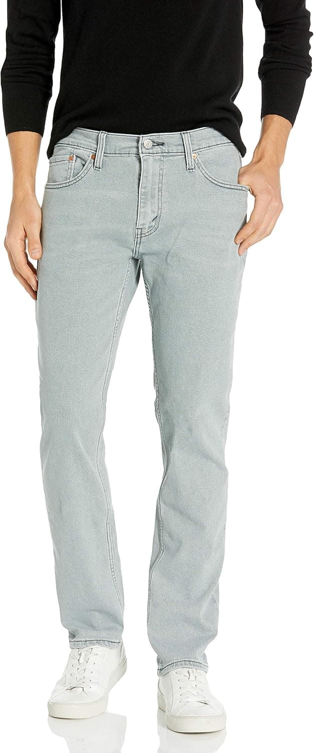 Levi's Men's 511 Slim Fit Discontinued, Dark Slate Whiskers-Stretch, 29W x 32L