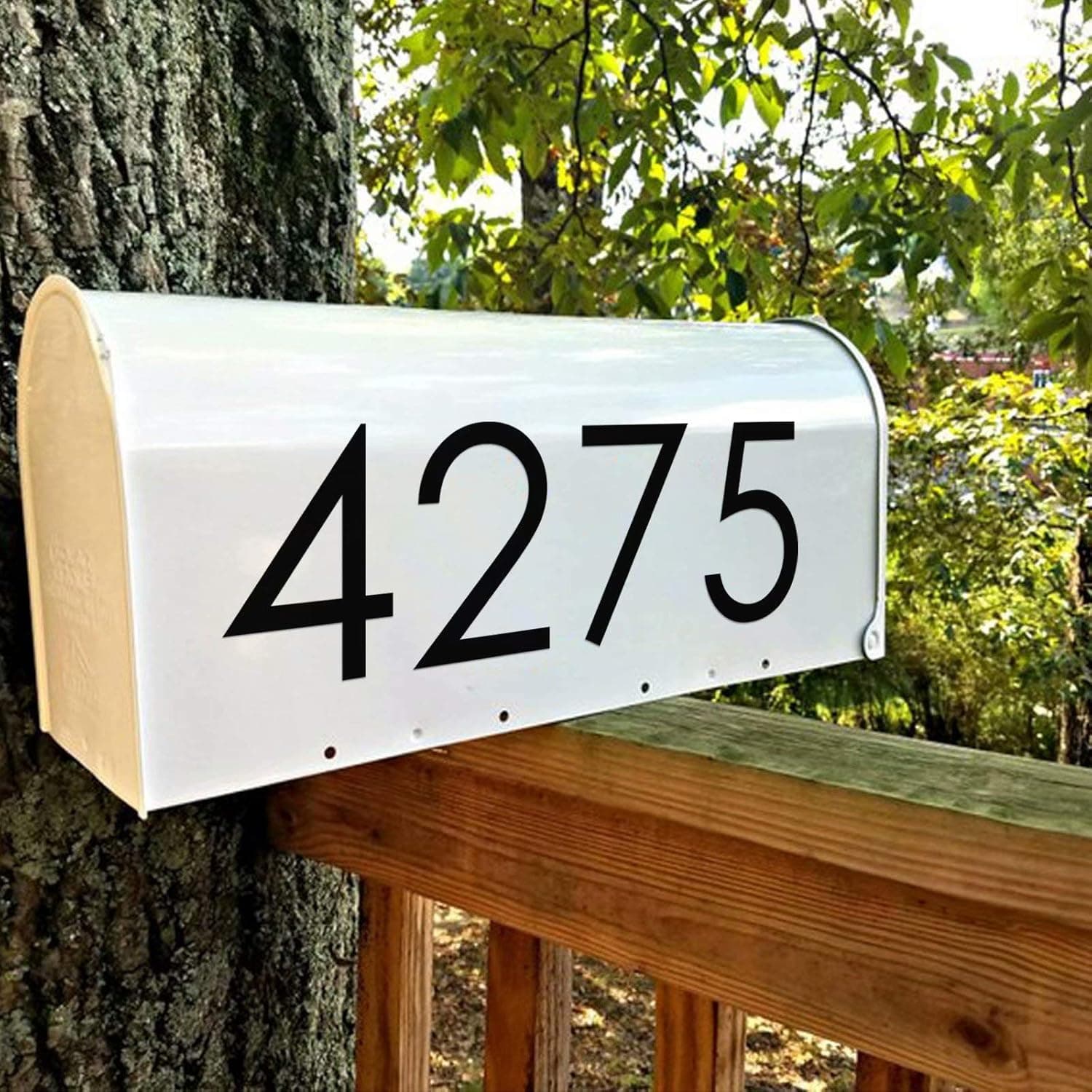 Diggoo 5" Mailbox Numbers Sticker Decal Die Cut Classic Style Vinyl Number Self Adhesive 2 Sets for Mailbox, Signs, Window, Door, Cars, Trucks, Home, Business, Address Number- Black