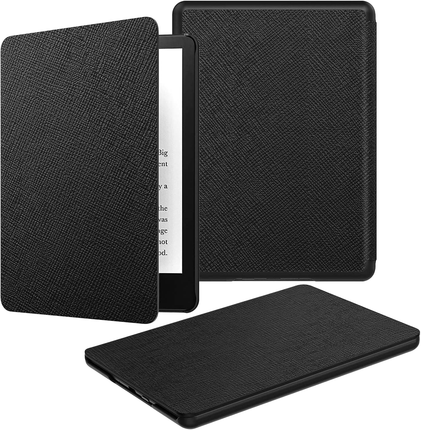 Dadanism Case Fits Amazon 6.8" Kindle Paperwhite(11th Generation 2021 Release), Slim Casing Shell Cover with Auto Wake/Sleep for Kindle Paperwhite Signature Edition and E-Reader Protector, Black