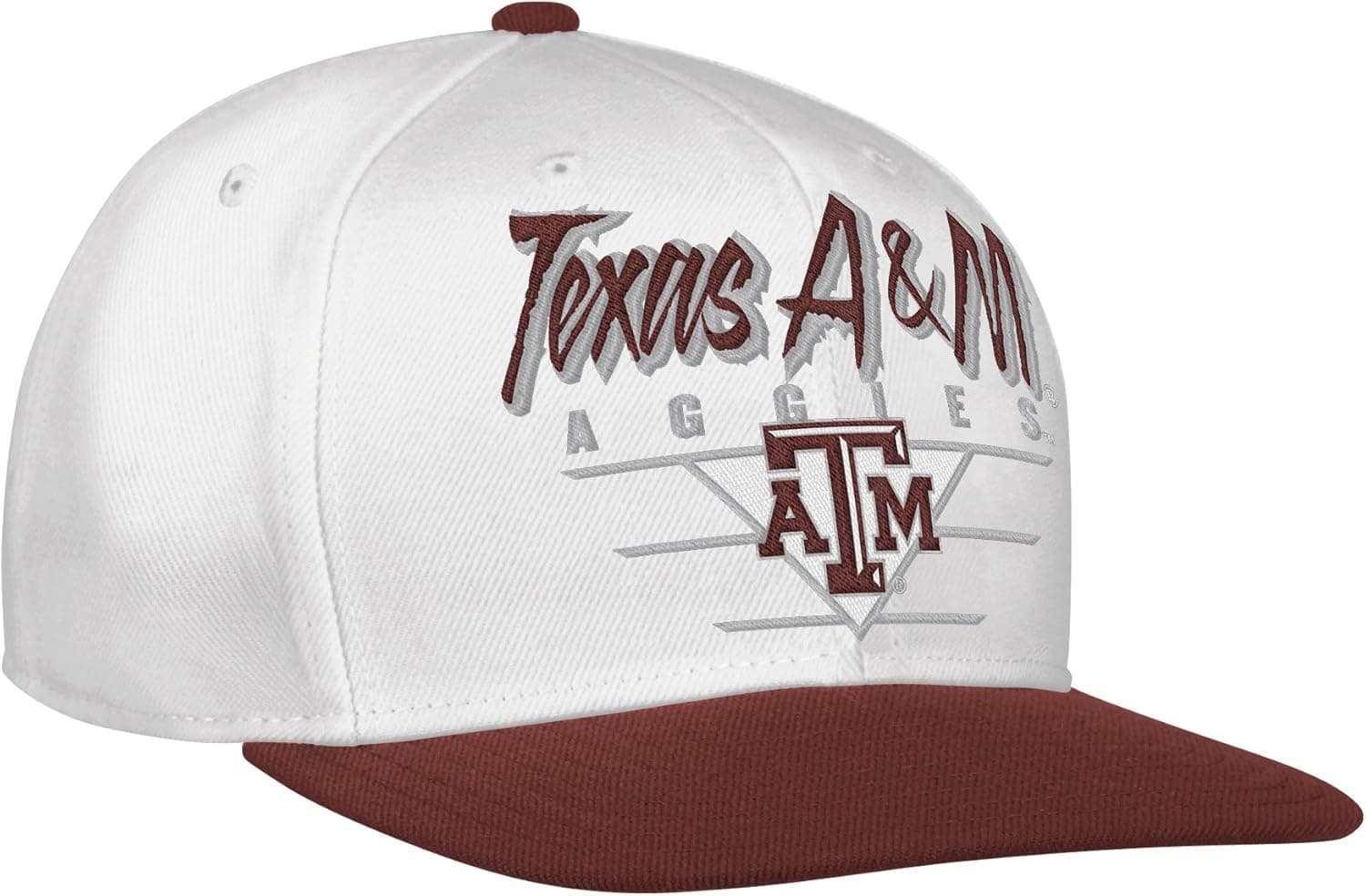 NCAA Texas A&M Aggies White Snapback Hat