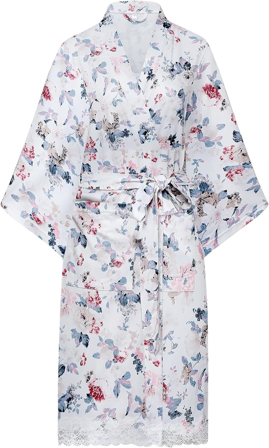U2SKIIN Kimono Robes for Women Floral Soft Short Sleeve Sleepwear