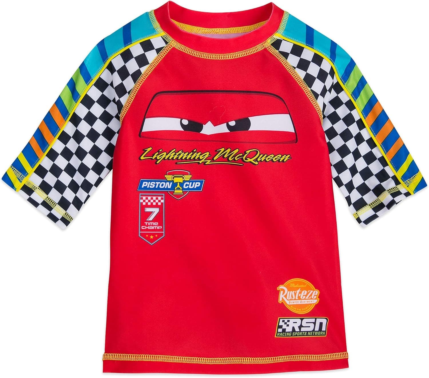 Disney Lightning McQueen Rash Guard for Boys
