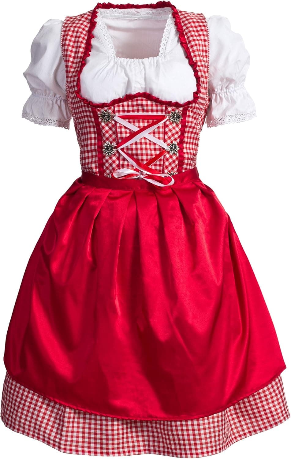 Gaudi-leathers Women's German Dirndl Dress Costumes for Bavarian Oktoberfest Carnival Halloween