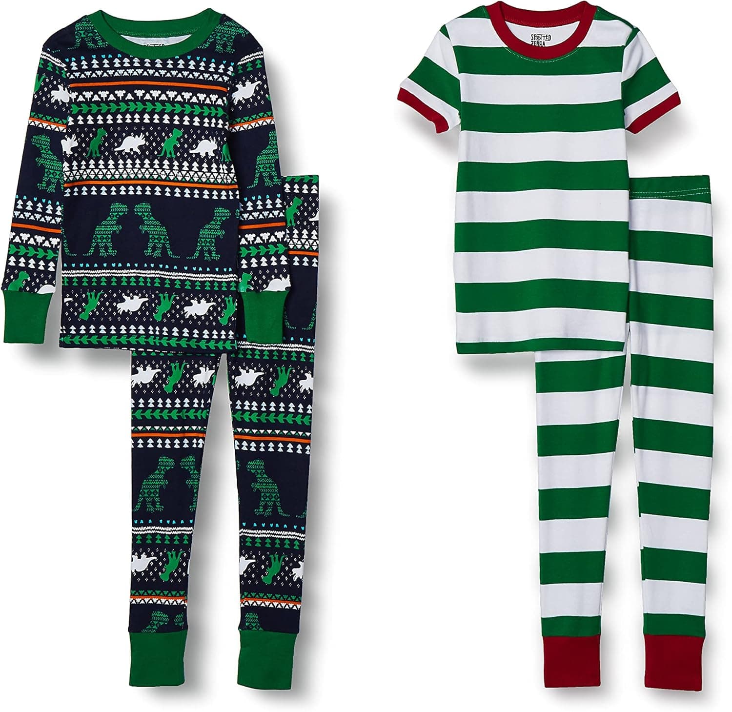 Amazon Essentials Babies, Toddlers, and Boys' Snug-fit Cotton Pajamas Sleepwear Sets (Previously Spotted Zebra), Multipacks