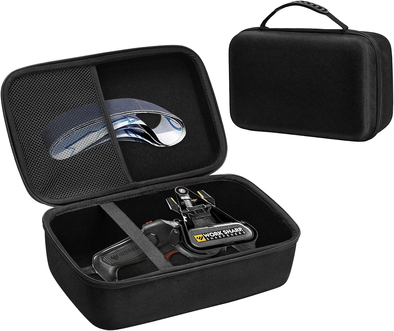 Brappo Hard Carrying Case Compatible with Work Sharp Knife & Tool Sharpener Ken Onion Edition,Work Sharp Knife & Tool Sharpener Mk.2 (Black)