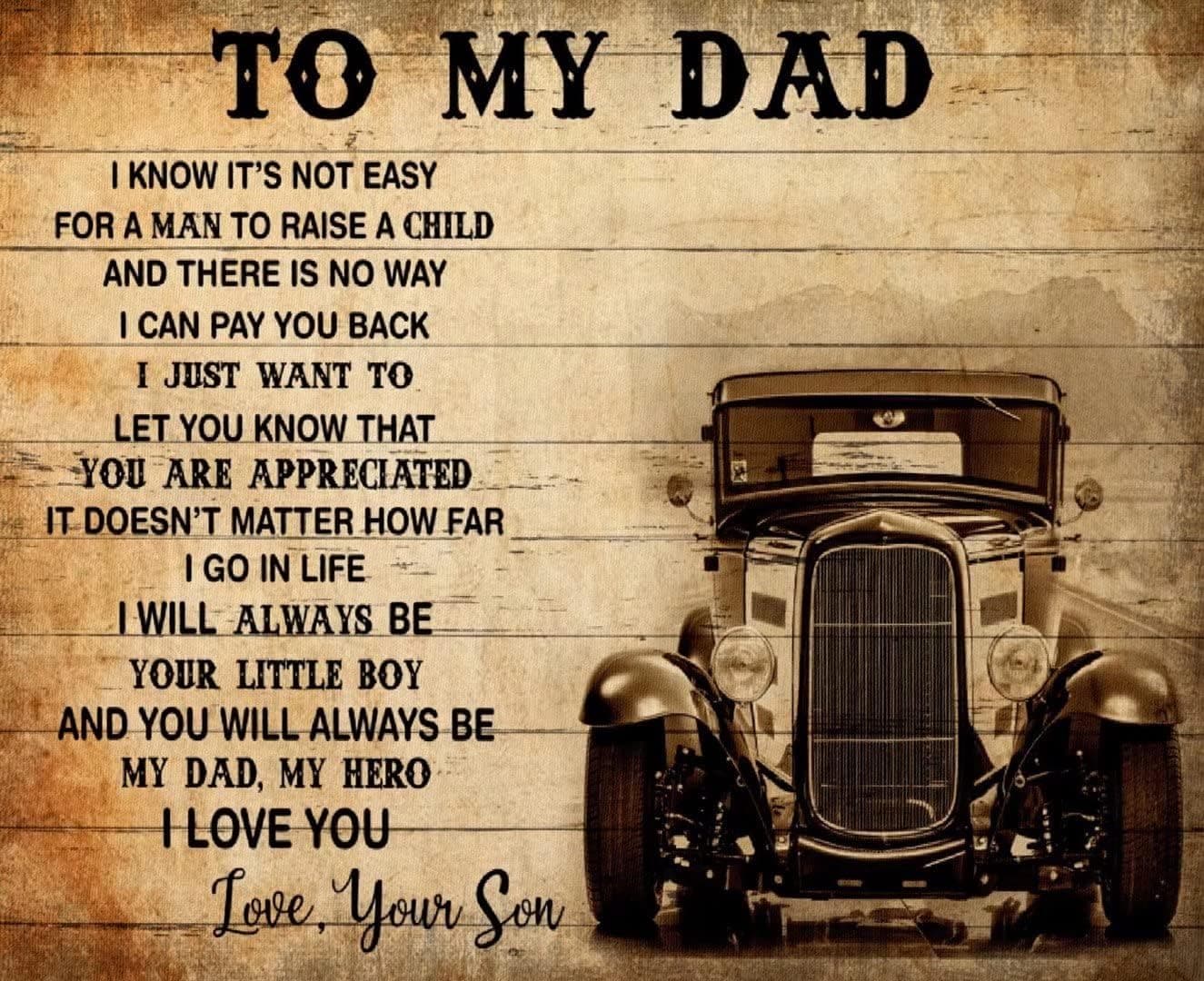 Adults Jigsaw Puzzle 500 Piece Wooden Adults Children Puzzles Car to My dad You are Appreciated Your Little boy be My dad My Hero i Love You Love Your Son Leisure Game Toy Suitable Family Friends