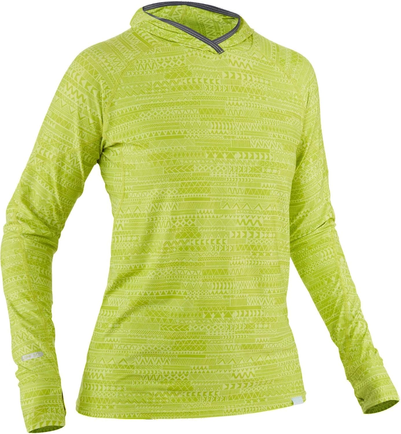 NRS Women's H2Core Silkweight Hoodie-Lime-XL