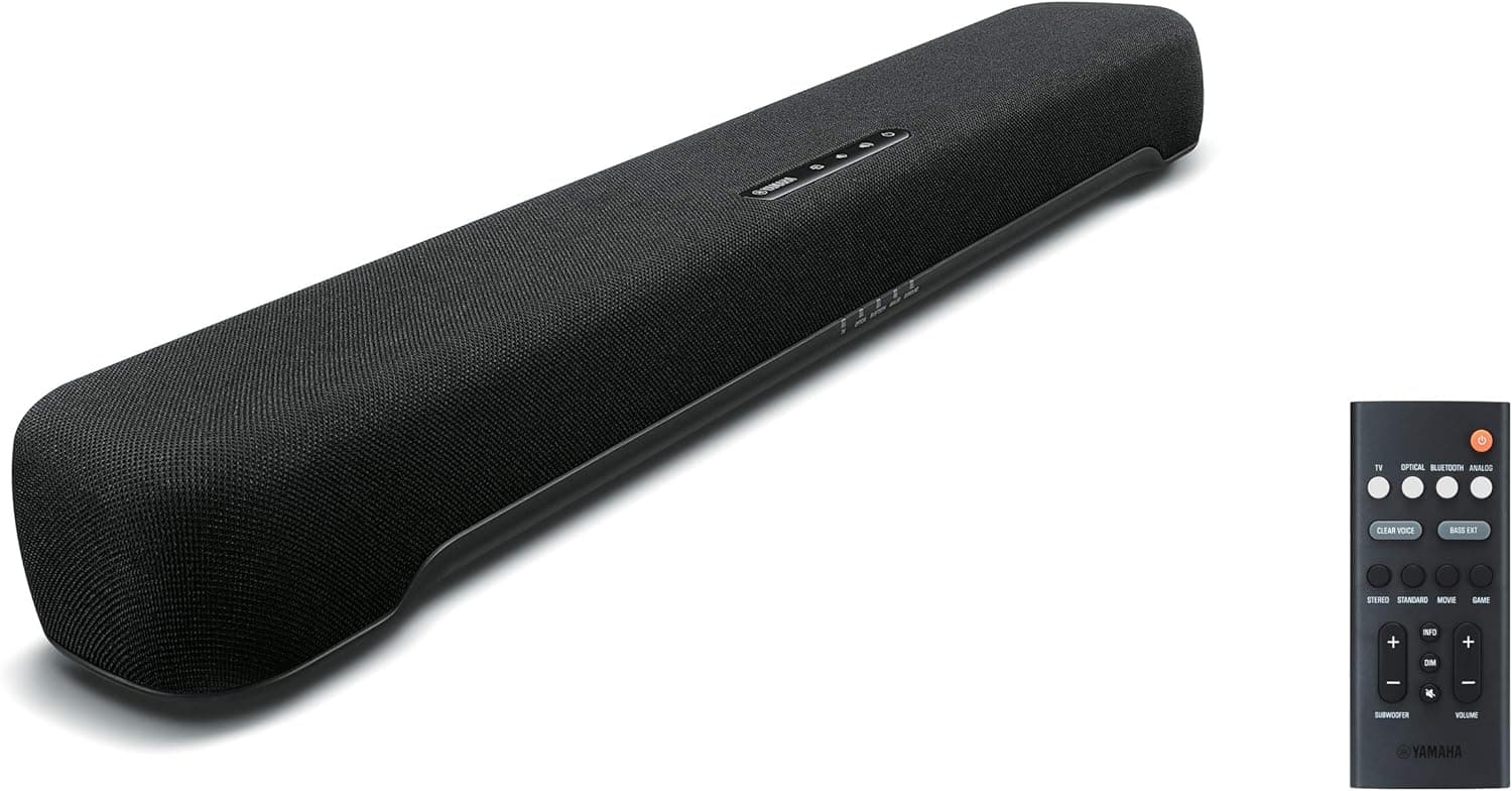 Yamaha Audio SR-C20A Compact Sound Bar with Built-in Subwoofer and Bluetooth