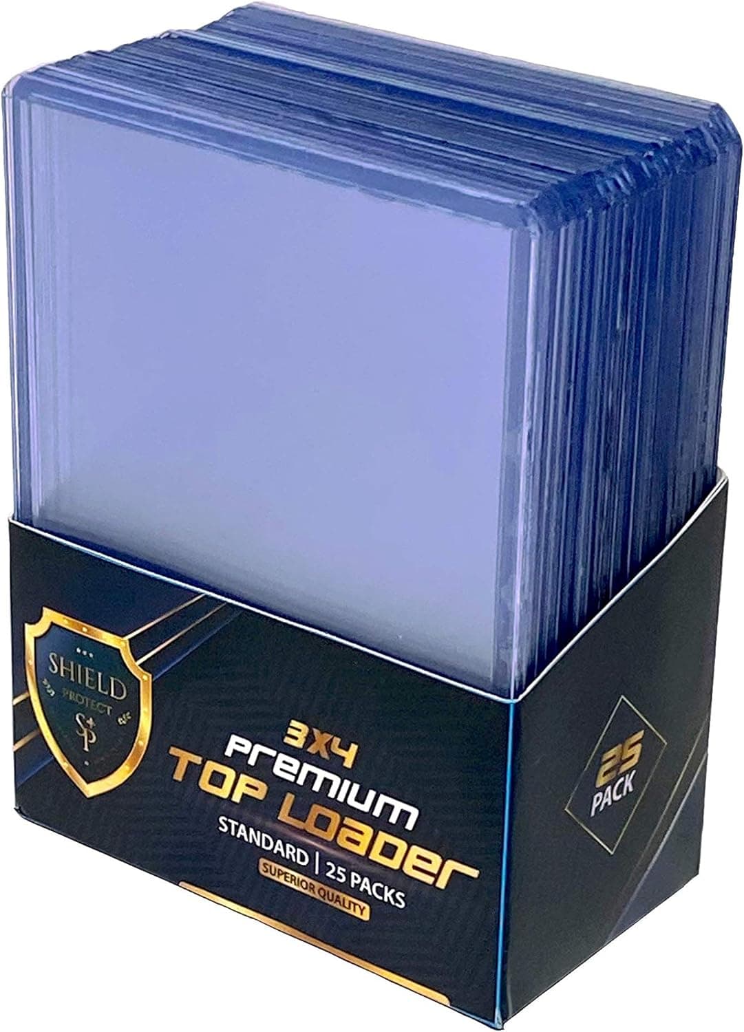 Shield Protect 3" X 4" Top Loader Card Holder for Basketball, Football, Soccer, Hockey, Golf Sports Cards