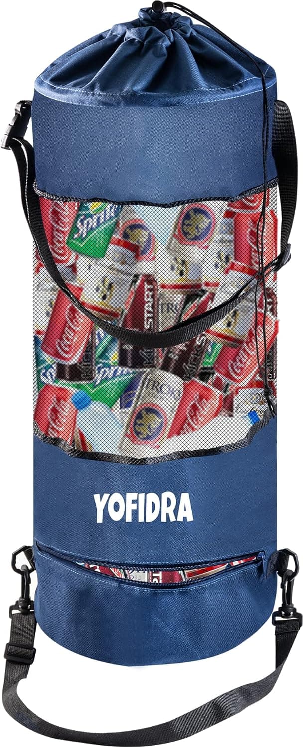 Yofidra Boat Trash Bag Garbage Can - Portable Large Mesh Trash Container for Pontoon, Kayak Boating Marine Accessories