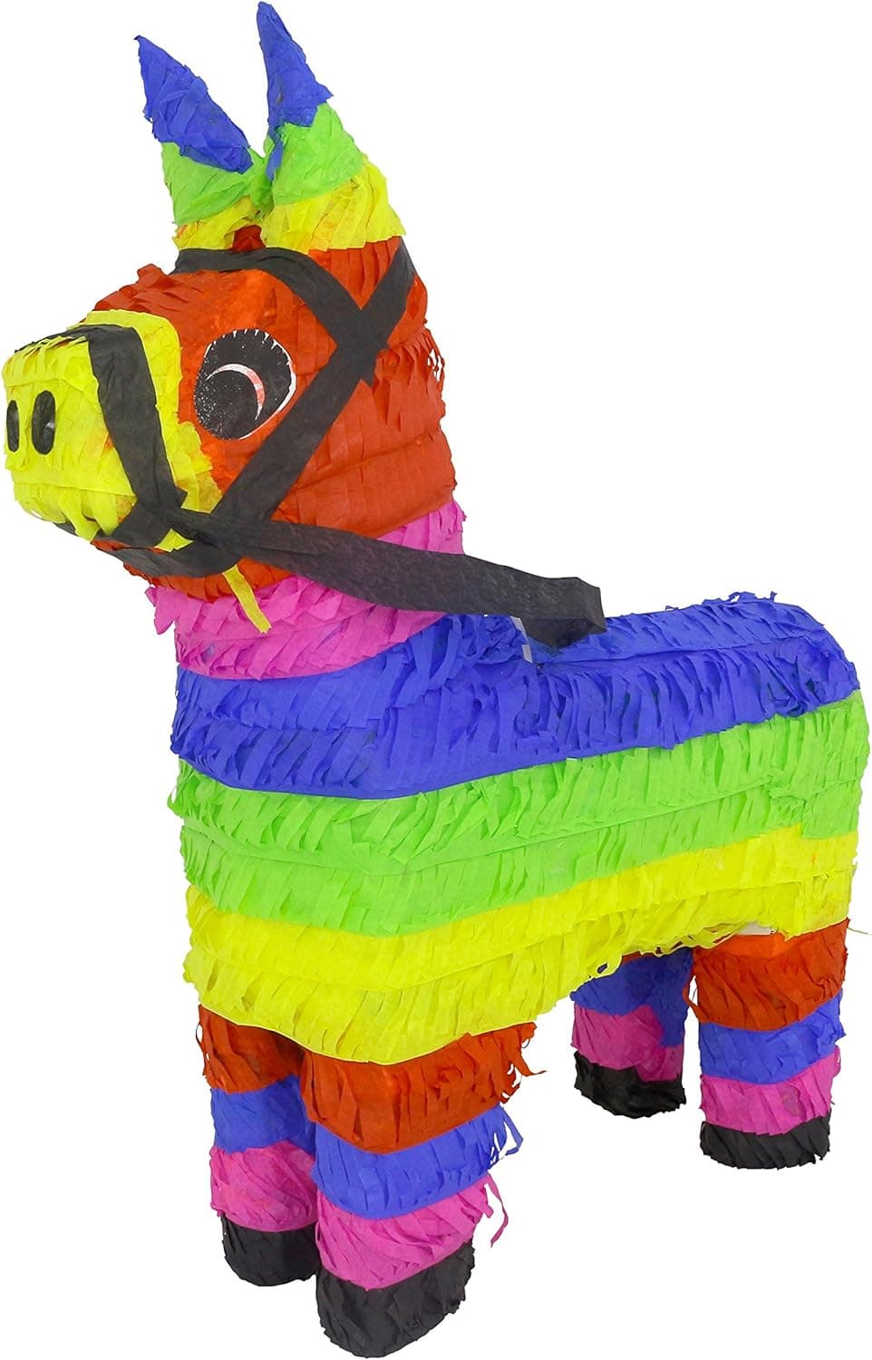 Lytio Mexican Donkey Pinata Festive Colored Burro Perfect for Center Piece or Photo Prop, Piñata Game or Decor 5 de Mayo