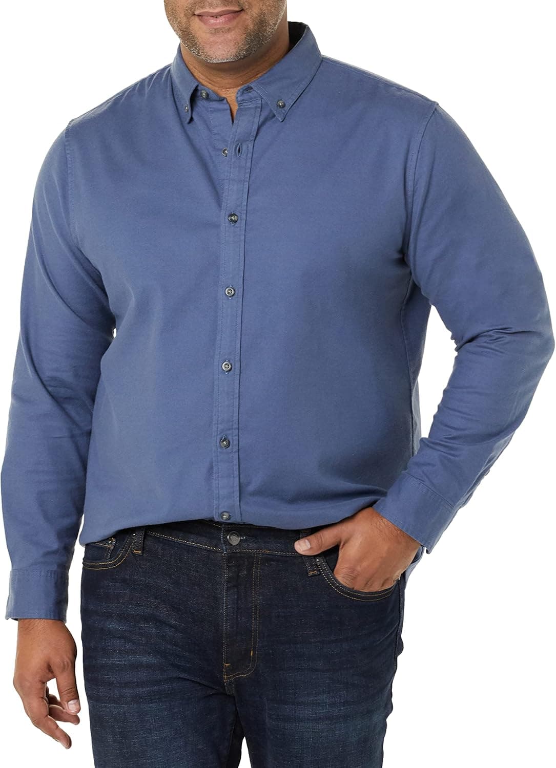 Goodthreads Men's Slim-Fit Long-Sleeve Stretch Oxford
