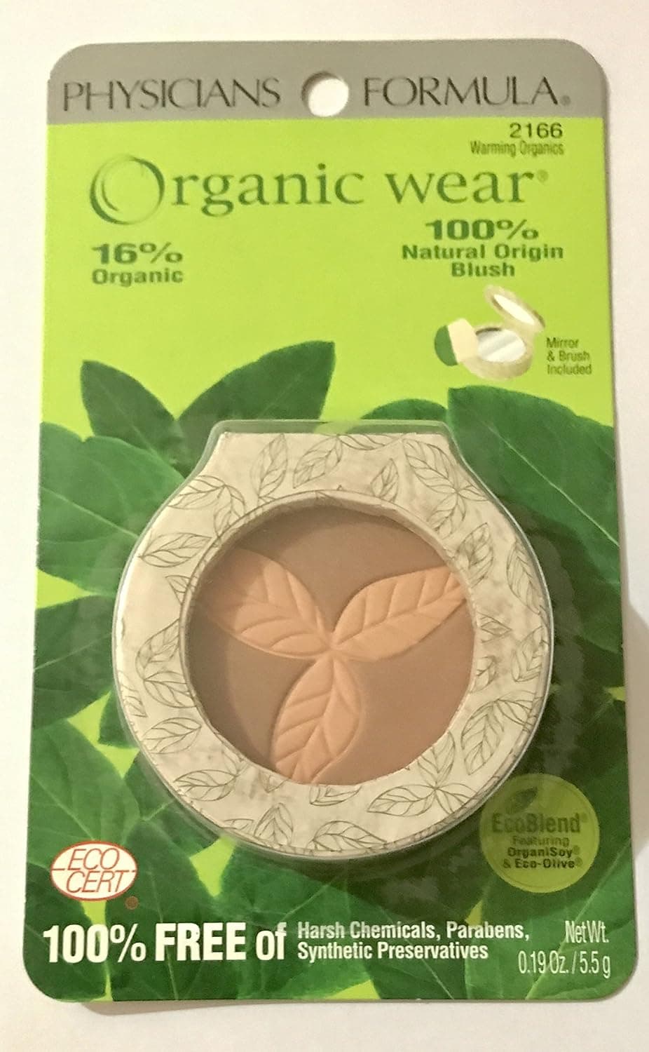 Physicians Formula Organic Wear Blush, Warming .02 oz