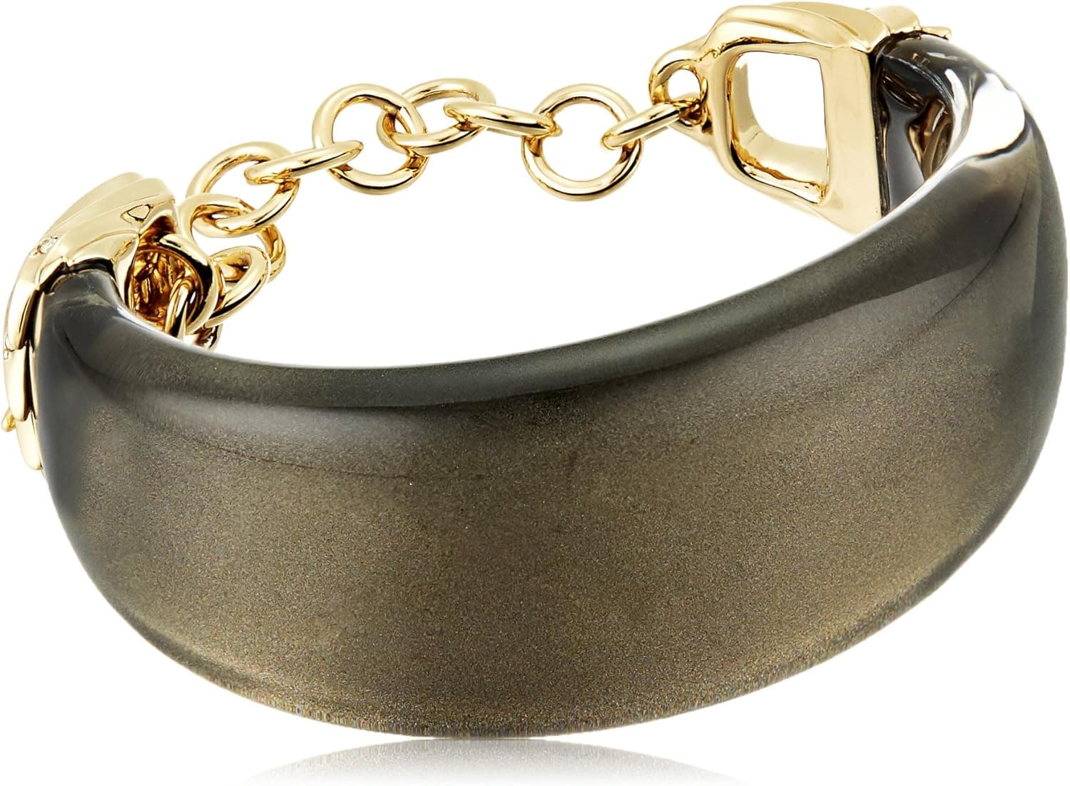 Alexis Bittar Crystal Studded Pleated Toggle Cuff Bracelet